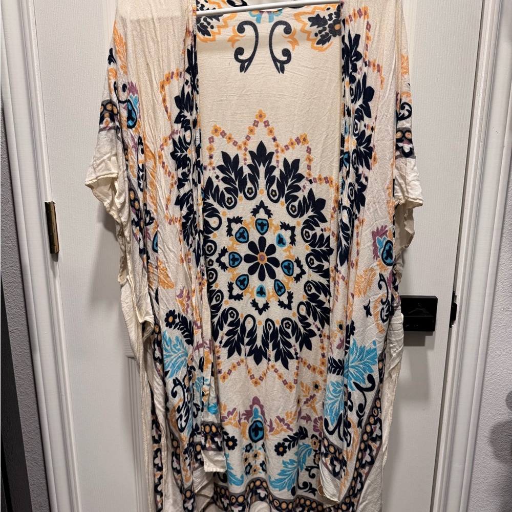 Bohemian Floral Kimono Cardigan